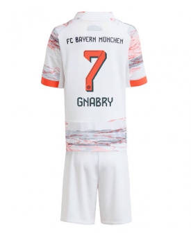 Billige Fotballdrakt Bayern Munich Serge Gnabry #7 Replika Bortedraktsett Barn 2025-26 Kortermet (med bukser)